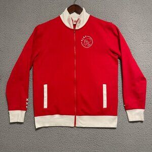 AFC Ajax Official Amsterdam Sweater Mens L Large Futbol Soccer Full Zip RARE!